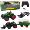 LeanToys RC LEAN Toys Dálkově ovládaný zemědělský traktor s přívěsem a vidlemi Dvojitá kola