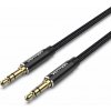Vention Cotton Braided 3.5 mm Male to Male Audio Cable 3 m Black Aluminum Alloy Type BAWBI