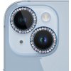AppleKing tvrdené sklá posádzané kamienkami na ochranu šošoviek zadného fotoaparátu pre iPhone 14 / 14 Plus - modrá - možnosť vrátiť tovar ZADARMO do 30tich dní
