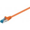 S/FTP (PiMF) Patchkábel LSOH 7.5m cat.6a, oranžový, Cu
