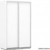 Drevona, Skriňa REA TULSA 120/200, biela (REA TULSA 120/200, 2-dverová skriňa s posúvnymi dverami 120cm)