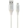 Gembird CC-USB2B-AMmBM-1M-BW2 USB 2.0 AM na MicroUSB (AM/BM), 1m, bílo-stříbrný