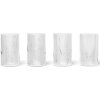 ferm LIVING Poháre na aperitív RIPPLE číra 4 x 140 ml
