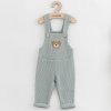 Dojčenské zahradníčky New Baby Luxury clothing Oliver sivé 62 (3-6m)