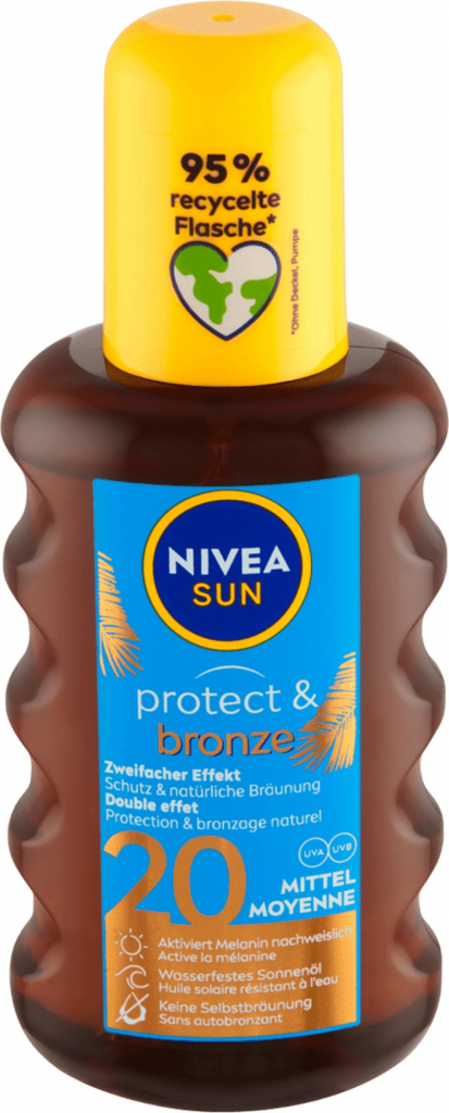 Nivea Sun Protect & Bronze Oil SPF20 200 ml