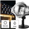LED dekoratívny projektor – hviezdičky, vonkajší aj vnútorný, teplá/studená biela