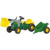 Rolly Toys rollyKid John Deere traktor s vlečkou a nakaldačom