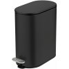 Matne čierny pedálový oceľový odpadkový kôš 5 l Collungo – Wenko