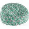 Sablio Sedací vak Cocoon Kvetiny a vtáčiky - 75 x 45 x 35 cm