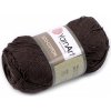 Pletacia priadza Eco-Cotton 100 g - 1 ks 5 (777) hnedá