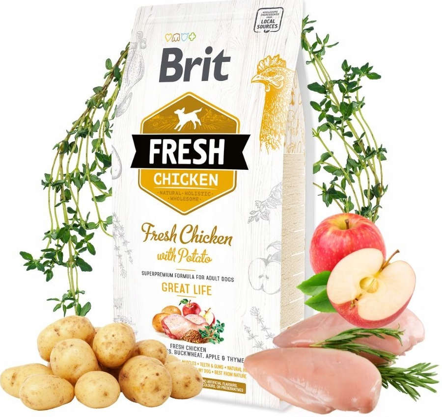 Brit Dog Fresh Chicken & Potato Adult Great Life 2,5 kg