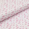 Bavlnené plátno biele, ružové mraky, š.140