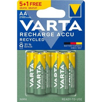 Varta Recycled AA 2100 mAh 6ks 56816 101 476