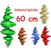 MKSTOR Drevená Veterná špirála 60cm, zelená