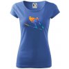 Skokan na lyžiach splash - Dámske tričko Pure - XL ( Svetlomodrá )