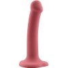 Action Bouncy Liquid Silicone Dildo 6.5″ (16.5 cm / Burgundy)