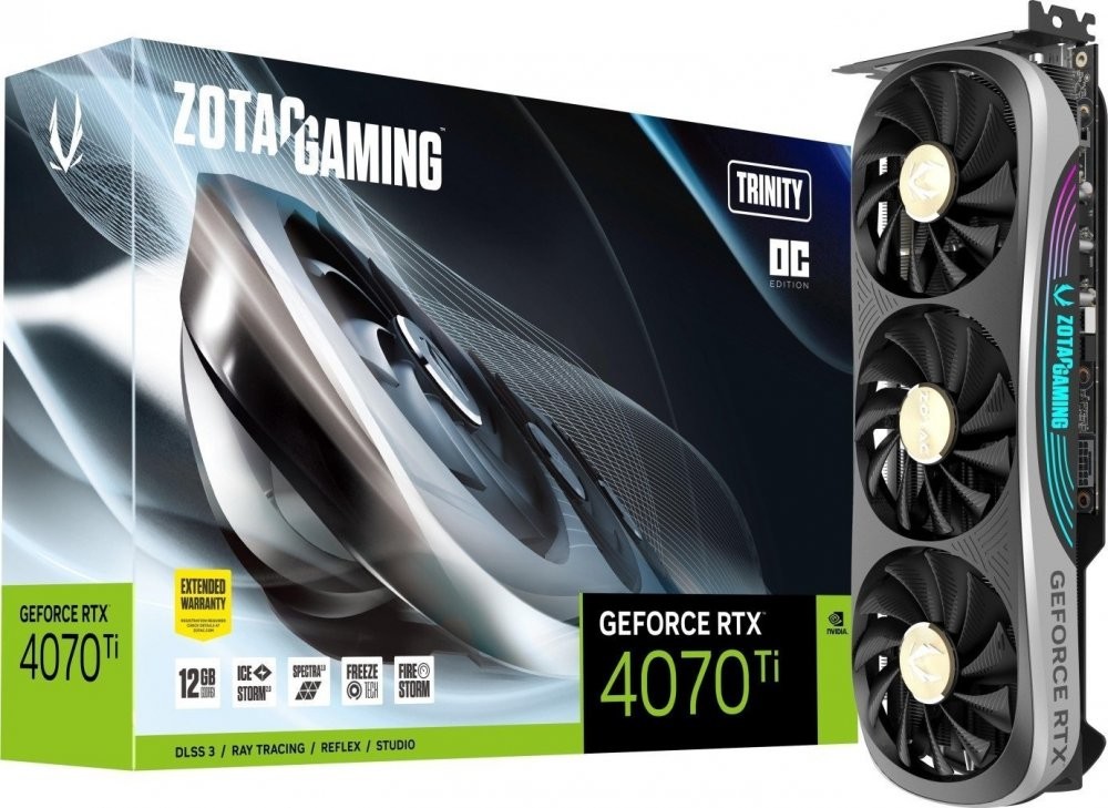 Zotac GeForce RTX 4070 Ti GAMING Trinity OC 12GB GDDR6X ZT-D40710J-10P