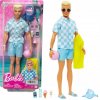 Bábika bábika Barbie Ken modrá s plážovými doplnkami