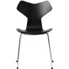 Fritz Hansen Stolička Grand Prix™, black / chrom