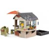 Domček s lampou nad vchodom Mud Cooking House Life Smoby s pracovným pultom rozšíriteľný s UV filtrom od 24 mes