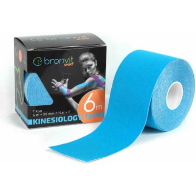 BronVit Sport Kinesio Tape classic modrá 5cmx6m