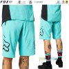 Fox cyklistické kraťasy Defend short teal, tyrkysová, 28