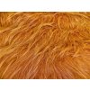 Umelá kožušina, ryšavá, 90 mm vlas metráž: min. 0,2 bm