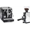 La Pavoni Cellini Classic, black + Eureka Mignon Libra 65 All Purpose, CR white