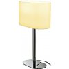 SLV Schrack Technik LI155841 SOPRANA OVAL TL-1 stolové, biely textil, E27, max. 60W