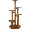 RUHHY 26041 Stojan na kvety 86 × 33 × 18 cm, hnedý
