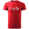 Golfový set - Klasické pánske tričko vyššej gramáže - XL ( Červená )