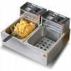 VEVOR Elektrická fritéza 3000W 2*8,6L Nerezová oceľ