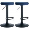 Design-Shop Ponte zamat Zelená / čierny rám 2 ks