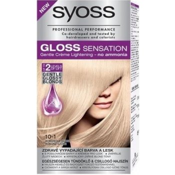 Syoss Gloss Sensation Šetrná farba na vlasy bez amoniaku 10-1 Kokosováblond