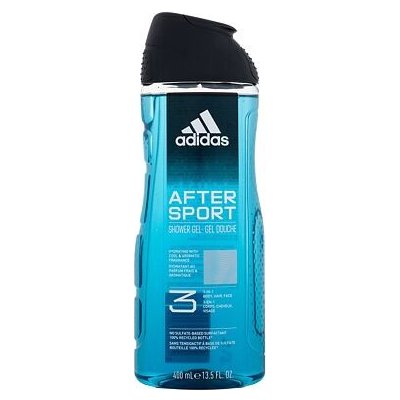 Adidas After Sport Shower Gel 3-In-1 osvěžující sprchový gel 400 ml pro muže