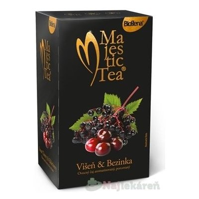 Biogena Majestic Tea Višňa & Baza ovocný čaj, 20x2,5g