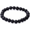 Nefertitis Lávový kameň náramok 8 mm NF26028 - obvod cca 16 až 21 cm