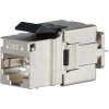 Solarix rýchlozarezávací keystone CAT6 STP / konektor RJ45 / tienený (SXKJ-6-STP-BK-NA)
