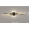 APT ZD149B NÁSTENNÁ LAMPA NÁSTENNÁ LAMPA ČIERNA 60CM TEPLÁ BIELA