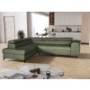 Rohová rozkladacia sedačka SEVIL zelená - DREAM VELVET 202.34