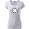 Baseball lopta v triku - Dámske tričko Pure - 3XL ( Svetlosivý melír )