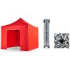 Nožnicový párty stan 3x3 m TENTino BIG HEXAGON Farba opláštenia: 7A - ČERVENÁ