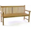 Záhradná lavica masív DIVERO 3-miestna 150 cm