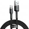 Baseus CATKLF-BG1 Cafule Kábel USB-C 3A 1m Grey/čierna