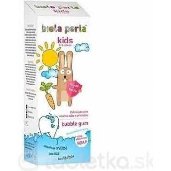 Biela perla Detská zubná pasta kids bubble gum, 3 – 6 rokov 50 ml