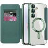 Techsuit - SmartMag Book flipové puzdro pre Samsung Galaxy A35 5G - zelené