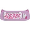 Canyon SET-W6 Kitty Edition ružová CNS-HSETW6PK-CS - Wireless klávesnica a myš (SK/CZ) a podložka
