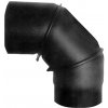 Dymové koleno otočné 130 mm/90°, t.1,5 mm, čierne MA654429