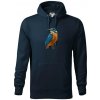 Ľadnáčik kreslený - Mikina pánska Cape s kapucňou - 2XL ( Tmavomodrá (takmer čierna) )