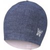 LITTLE ANGEL Čiapka podšitá Jeans Outlast® veľ. 1, 36-38 cm - jeans/sivý melír